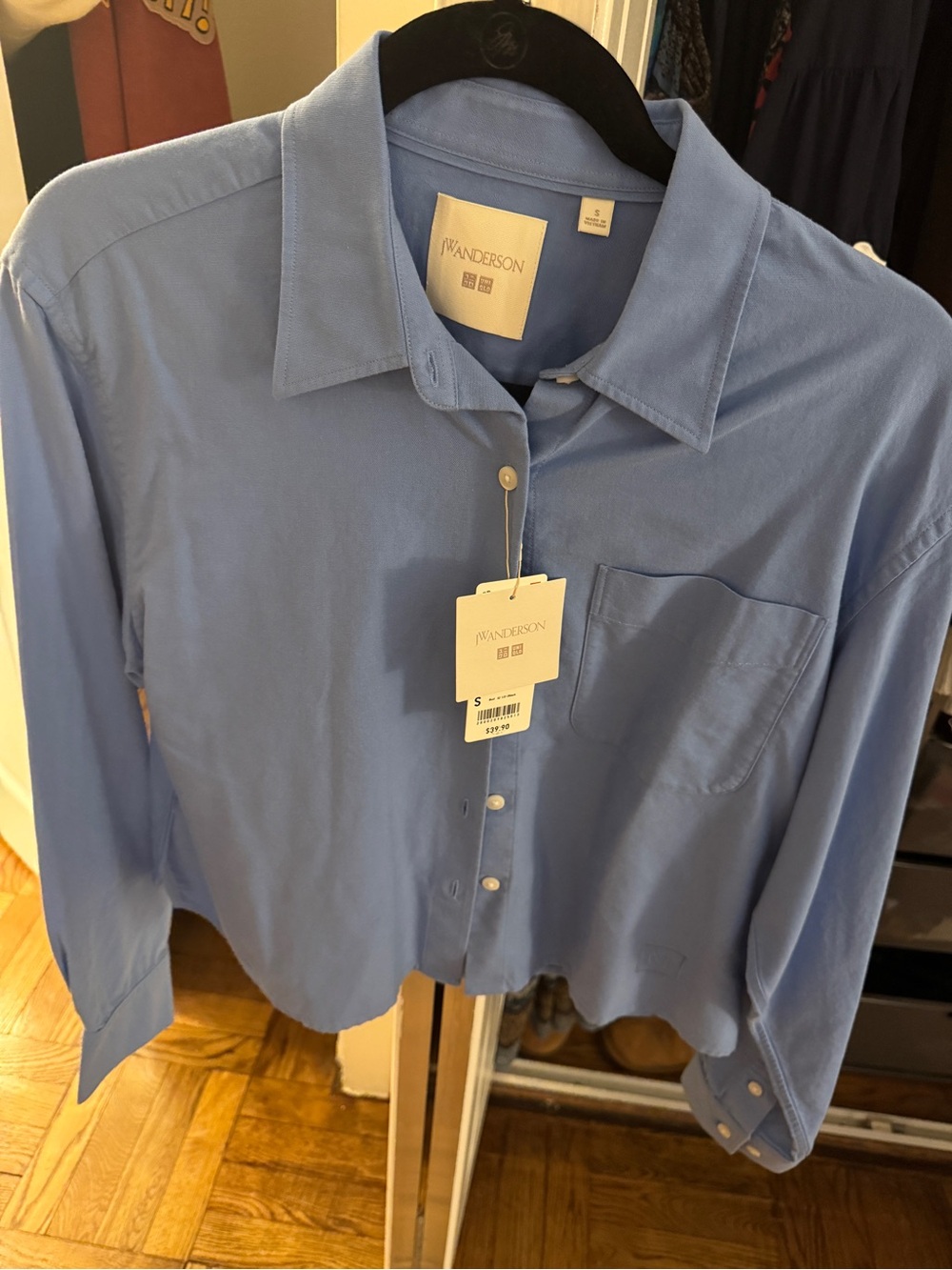 JW ANDERSON Light Blue Relaxed Button-Down Shirt (Uniqlo)